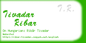 tivadar ribar business card